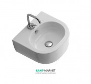 Раковина для ванной Kerasan Flo подвесная/накладная 40х37 см белая 314901