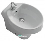 Біде підлогове приставне Kerasan Cento з одним отвором біле 352001