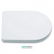 Сидіння з кришкою для унітазу Kerasan Flo білий петлі хром 318901