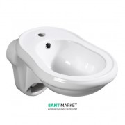 Биде подвесное Kerasan Retro с переливом белый 102601