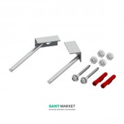 Комплект кріплень Tece ТЕСЕprofil для монтажу інсталяційною системи в кут хром 9380301