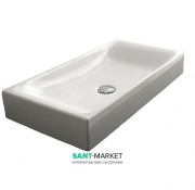 Раковина-чаша для ванной прямоугольная Kerasan Cento накладная 70х35 см белая 355601