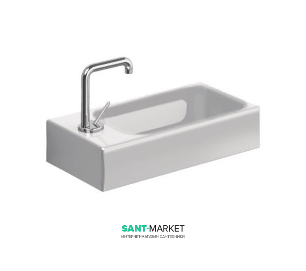 Раковина для ванной Kerasan Cento накладная 45х25 см белая 353701