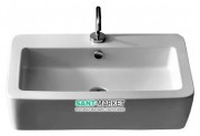 Раковина для ванной Kerasan Ego подвесная/накладная 70х43 см белая 325001