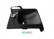 Раковина для ванної Kerasan Inka полувстраіваемие 40х40 см чорний глянсовий 341204