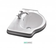 Раковина для ванной округлая Kerasan Retro встраиваемая белая 103001