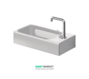 Раковина для ванной подвесная Kerasan Cento смеситель справа 45х25 см белая 353701R