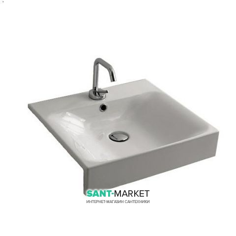 Раковина для ванної прямокутна Kerasan Cento полувстраіваемие 60х45 см біла 354701