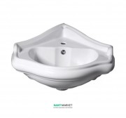 Раковина підвісна кутова Kerasan Retro керамічна біла 103201