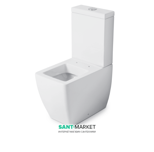 Унітаз-компакт підлоговий Kerasan Ego з кріпленням білий 321 701