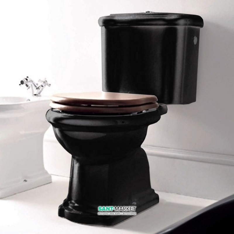 Унітаз підлоговий Kerasan Retro з бачком чорний 101304