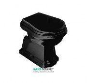 Унітаз підлоговий приставний Kerasan Retro з бачком чорний 101004
