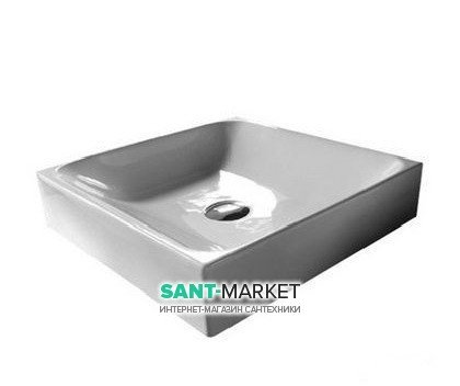 Раковина-чаша для ванной прямоугольная Kerasan Cento накладная 40х35 см белая 355401
