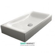 Раковина-чаша для ванной прямоугольная Kerasan Cento накладная 70х35 см белая 355601