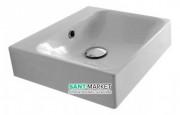 Раковина для ванной Kerasan Cento подвесная/накладная 40х35 см белая 353901