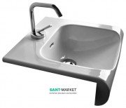Раковина для ванної Kerasan Inka полувстраіваемие 40х40 см біла 341201