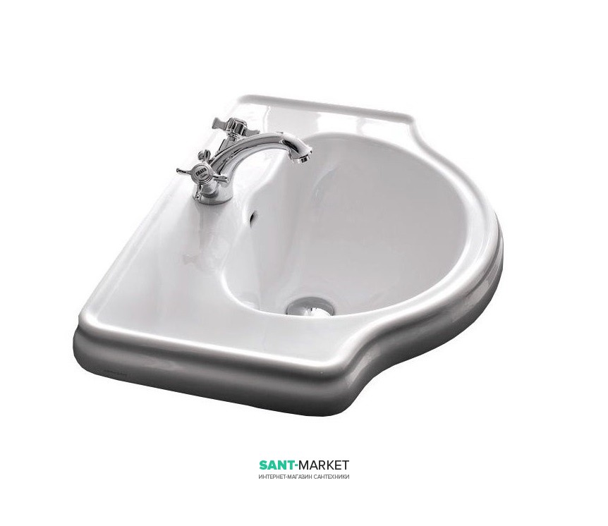 Раковина для ванної округла Kerasan Retro вбудована біла 103001