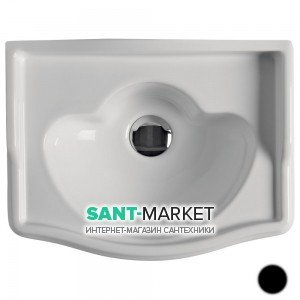 Раковина для ванной подвесная Kerasan Retro черная 103304