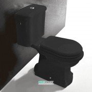 Унитаз напольный Kerasan Retro с бачком чёрный 101204