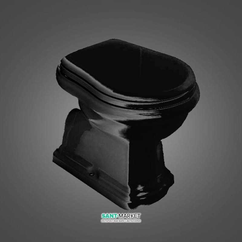 Унитаз приставной Kerasan Retro черный 101104