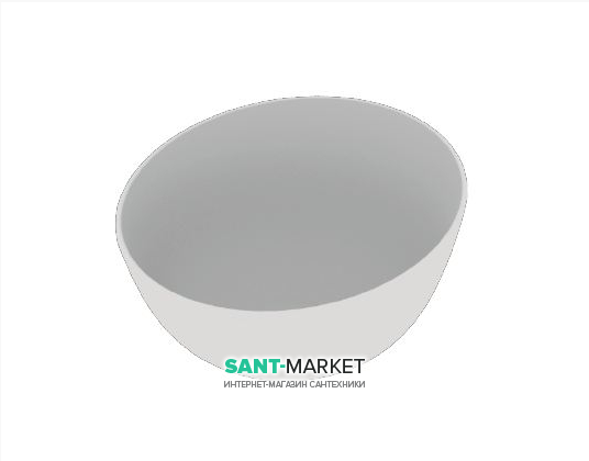 Раковина для ванной накладная Kerasan Ciotola C4 ø46 см светло-серый 430482