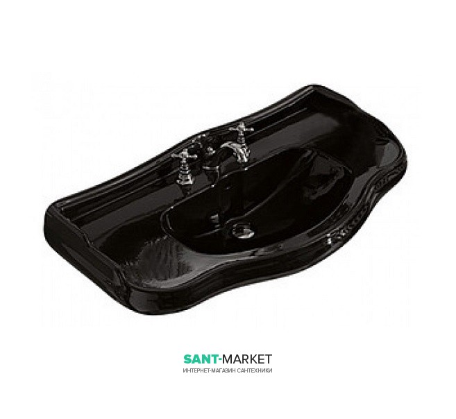 Раковина подвесная Kerasan Retro чёрная 105004