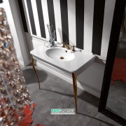 Раковина подвесная с консолью Kerasan Retro белая 1049К3