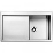 Кухонная мойка прямоугольная Apell Amalthea LEFT  с донным клапаном и сифоном нержавеющая сталь Satin SQ861ILSC