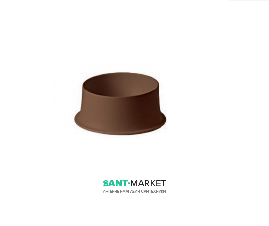 Раковина для ванной накладная Kerasan Ciotola C5 ø46 см коричневый матовый 430532