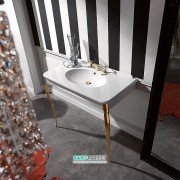 Раковина подвесная с консолью Kerasan Retro белая 1049К1