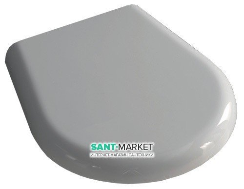 Сидіння з кришкою для унітазу Kerasan K09 швидкознімне Soft-Close напівкругле білий 367401