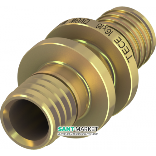 Муфта сполучна Tece TECEflex 16х16 латунь 766016