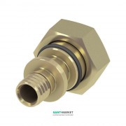 Переходник прямой с накидной гайкой Tece Teceflex 14 мм х 3/4” евроконус 713614