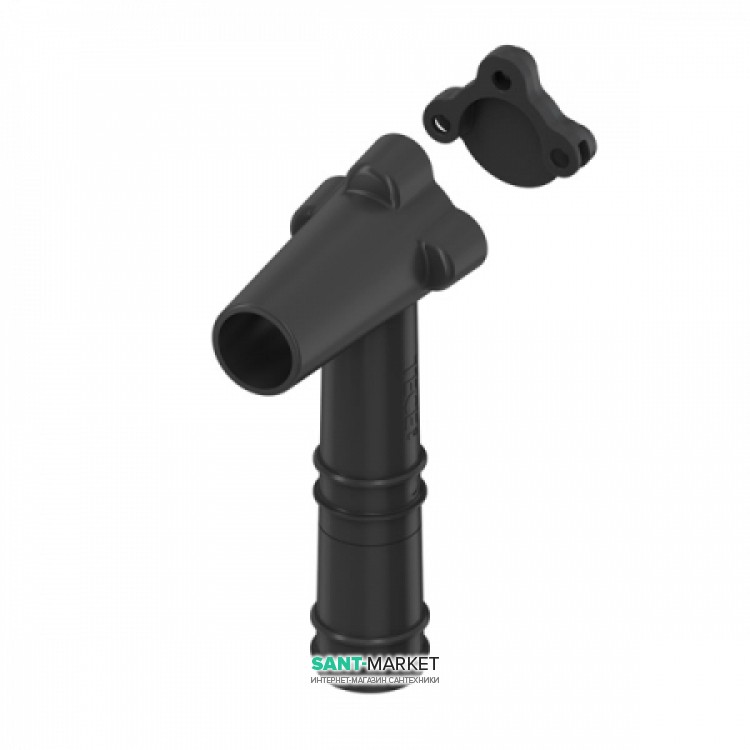 Шумопоглинаючий захисний кожух для настінного куточка подовжений TECE TECEflex пластик 718022