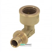 Угловое соединение с внутренней резьбой TECE TECEflex 90° 25х3/4 латунь 708025