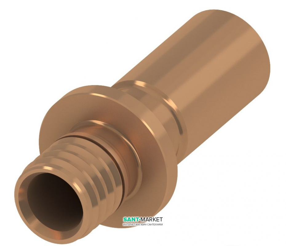 Переходник на медную трубу Tece TECEflex удлиненный пайка или пресс соединение 20(18)x18Cu 716320
