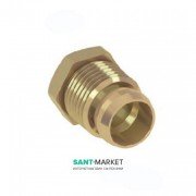 Соединение концевое для SLHK-патрубков Tece TECEflex 15х1/2 ЗР латунь 717501