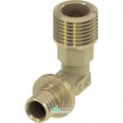 Угловое соединение с наружной резьбой TECE TECEflex 90° 14х1/2 латунь 707514