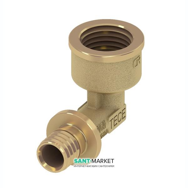 Угловое соединение с внутренней резьбой TECE TECEflex 90° 20(18)х1/2 латунь 768020