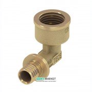 Угловое соединение с внутренней резьбой TECE TECEflex 90° 25х3/4 латунь 768025