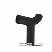 Стілець Kerasan Artwork Cow в комплекті з сталевим підставою чорний глянсовий 4701K04