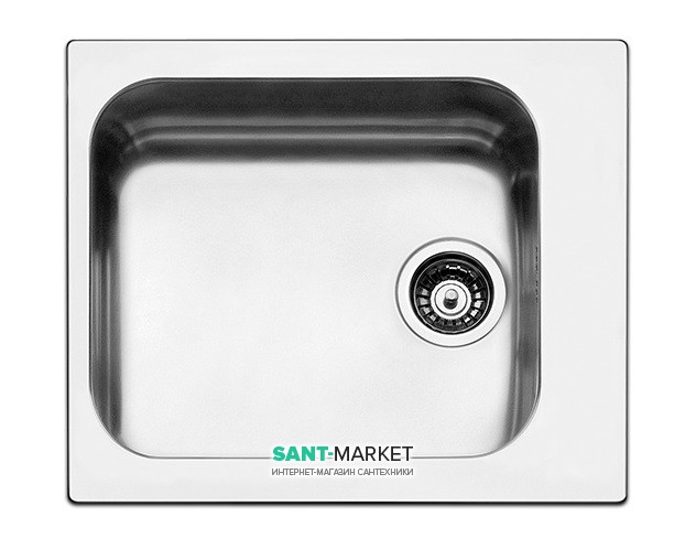 Кухонна мийка прямокутна Apell Torino з донним клапаном і сифоном нержавіюча сталь Brushed TO58IBC