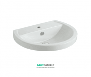 Раковина для ванної для установки на п'єдестал Kerasan Bit 62х49 см санфарфор біла 444001