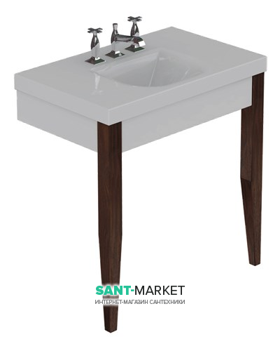 Раковина для ванной прямоугольная Kerasan Bentley 80х50 см белая 393001