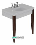 Раковина для ванной прямоугольная Kerasan Bentley 80х50 см белая 393001