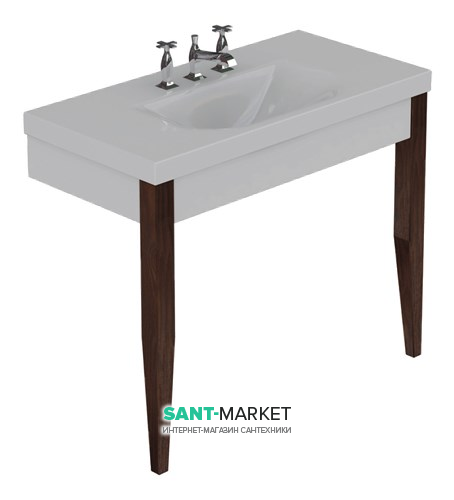 Раковина для ванной прямоугольная Kerasan Bentley 100х50 см белая 393101