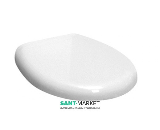 Сидіння з кришкою для унітазу Kerasan Aquatech напівкругле біле 378901