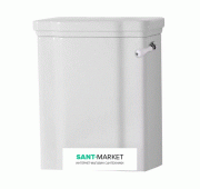 Зливний бачок для унітазу моноблок Kerasan Waldorf для управління бічною ручкою білий 417901