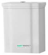 Сливной бачок для унитаза моноблок Kerasan Waldorf белый 418101