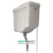 Сливной бачок подвесной для унитаза высокий Kerasan Retro прямоугольный белый 108001